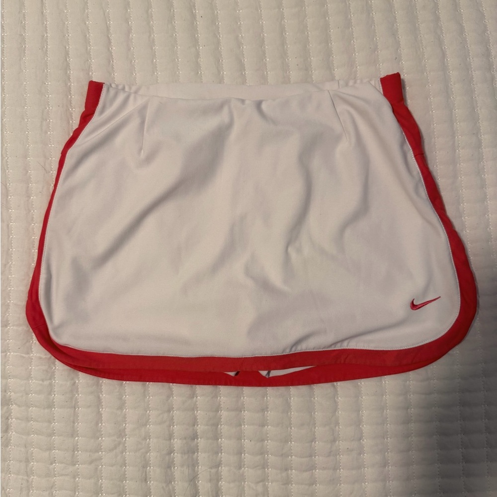 Nike White Skirt with Red Detail